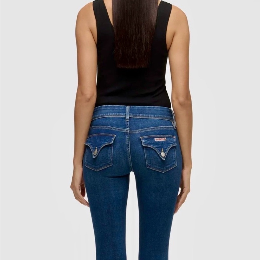 HUDSON Dark Blue Slim Fit Jeans with Back Flap Pockets